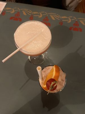 Selection of vegan friendly cocktails   at Lounges - Sentado Lounge in Sittingbourne