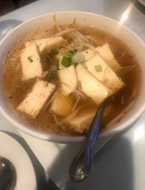 Soup at Taste of Thai in Hoffman Estates