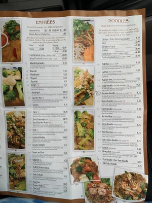 Menu at Taste of Thai in Hoffman Estates