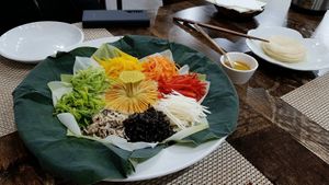 Course C - 4th course: Lotus Gujeolpan 연꽃구절판 at Temple Food Doban - 사찰음식도반 | in Seoul