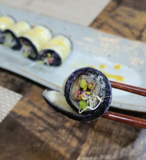 Course C - 6th course: Eggplant rolls 가지말이 at Temple Food Doban - 사찰음식도반 | in Seoul
