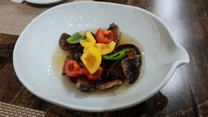 Course C - 7th course: Shiitake Sweet & Sour 표고탕수 at Temple Food Doban - 사찰음식도반 | in Seoul