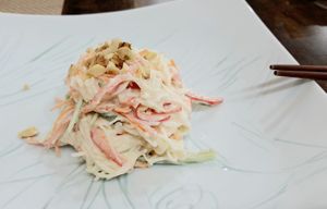 Course C - 9th course: Raw potato salad 감자무침 at Temple Food Doban - 사찰음식도반 | in Seoul