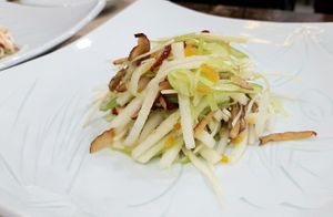 Course C - 10th course: Fresh ginseng salad 수삼무침 at Temple Food Doban - 사찰음식도반 | in Seoul
