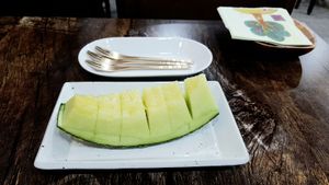 Course C - dessert: Melon at Temple Food Doban - 사찰음식도반 | in Seoul