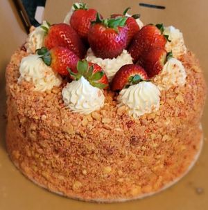 Strawberry Shortcake for my Birthday 😍 at JMT Vegan Eats in Virginia Beach