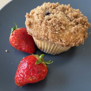 Blueberry muffin  at JMT Vegan Eats in Virginia Beach