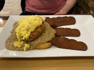 Biscuits & Gravy. at Cheezy Vegan in Woodlyn