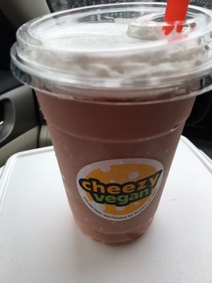 Chocolate Covered Cherry Shake at Cheezy Vegan in Woodlyn