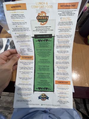 Lunch Menu  at Cheezy Vegan in Woodlyn