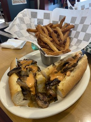 Cheese steak  at Cheezy Vegan in Woodlyn