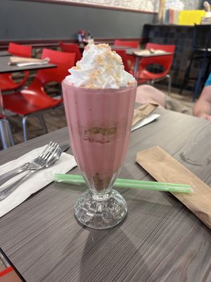 strawberry crunch milkshake  at Cheezy Vegan in Woodlyn