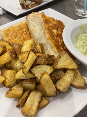 Breakfast burrito!  at Cheezy Vegan in Woodlyn