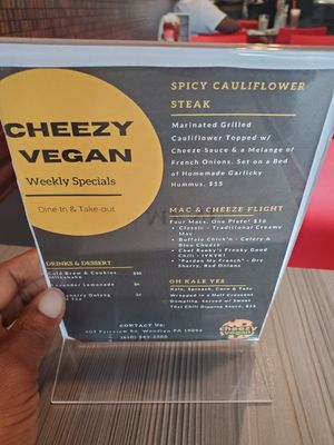  at Cheezy Vegan in Woodlyn