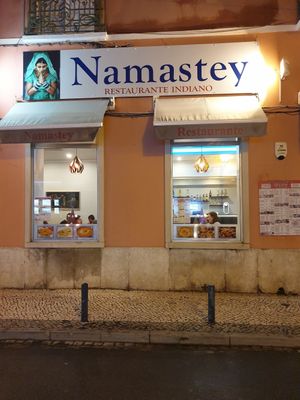 Restaurant from outside at Namastey in Faro