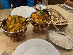 Allu Gobi (8.90€ with rice 1.90€ and naan)  at Namastey in Faro