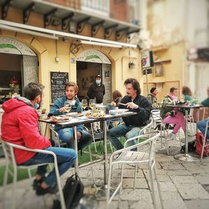 Some of our lovely customers at OrtoMio in Palermo