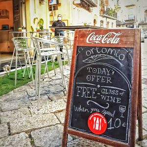 A view from the outside at OrtoMio in Palermo