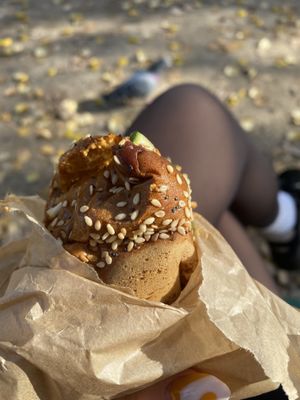 yass that gf bun at Wild & The Moon - rue Saint Charles in Paris