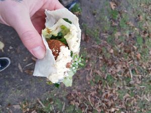 Falafel mit Hummus 💚 at Romman in Hamburg