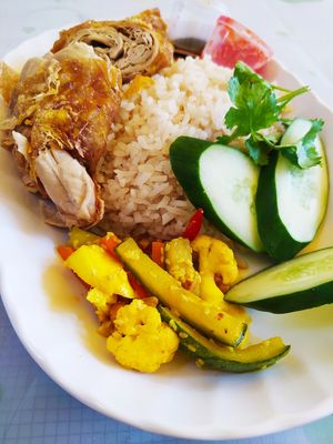 Vegetarian Chicken Rice at Original Taste Foods 老味道 in Central Singapore