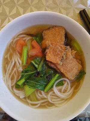 Fish noodle soup $5.80 at Original Taste Foods 老味道 in Central Singapore