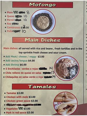 Vegan mofongo and tamales are on the menu. 🫔  at El Rinconcito Mix in Brooklyn