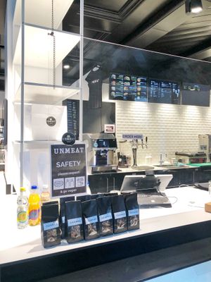 Cashier Desk at UNMEAT in Zurich