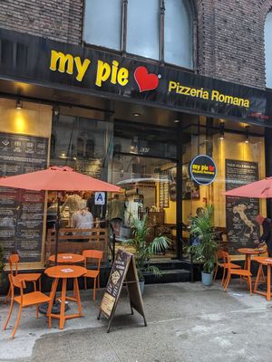 view from the street at My Pie Pizzeria Romana - Lexington in New York City