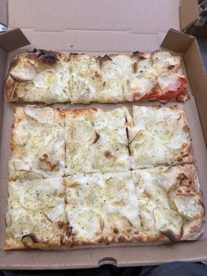 Potato vegan something. Woulda been better with sauce  at My Pie Pizzeria Romana - Lexington in New York City