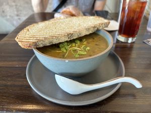 Vegan Cream of Potato Soup   at PublicUs in Las Vegas