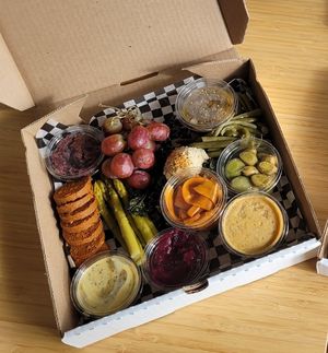 vegan picnic box at Picnic in Victoria