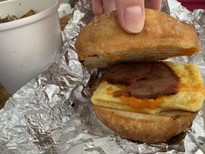 Breakfast sandwich  at Tree Town Cafe in Penfield