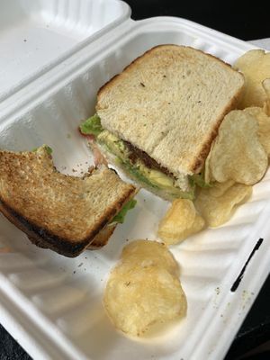 Vegan weymouth BLT  at Tree Town Cafe in Penfield