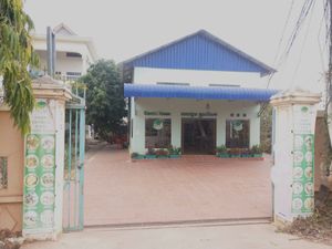 A littlle off the sidewalk at Cheerful House in Siem Reap