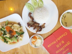 Cheerful House great mock meat at Cheerful House in Siem Reap