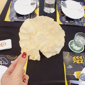 Papadam. Love this!crispy! at YARANA  in Central Singapore