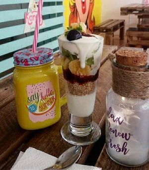 Parfait at Kandy Soda Bar in Puyo