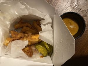 Oyster mushroom “wings" at The Vegan Club in Cleveland