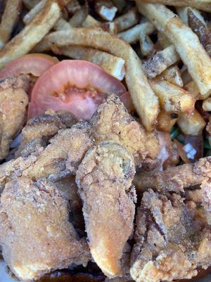Mushroom Po’ Boy Sandwich  at The Vegan Club in Cleveland