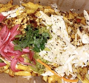Vegan non-crab fries #chef’skiss  at The Vegan Club in Cleveland