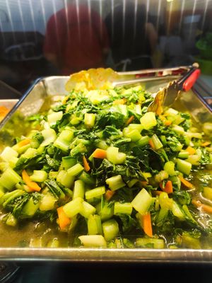 Veggies at Yi En Vegetarian 伊恩素食 in Central Singapore