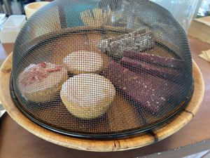 Pink cake and date bars  at Mama Gaia in Haarlem