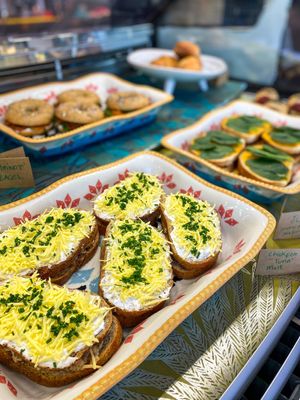 Chickpea 'tuna' toasties 💖 at The Vibe in Liverpool