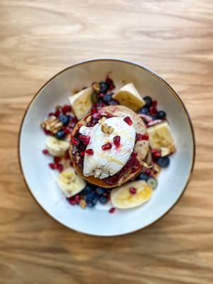 VEGAN PANCAKES 🥰 at The Vibe in Liverpool