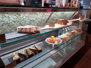 Cake selection at The Vibe in Liverpool