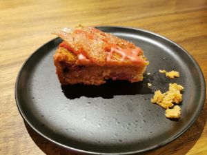 Raspberry and coconut cake (took a bite, was very excited) at The Vibe in Liverpool