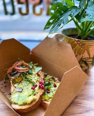 avo on toast at The Vibe in Liverpool