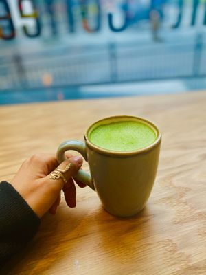 Matcha Latte 💚💚 at The Vibe in Liverpool