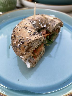 ‘Salmon’ bagel which is WITCHCRAFT  at The Vibe in Liverpool